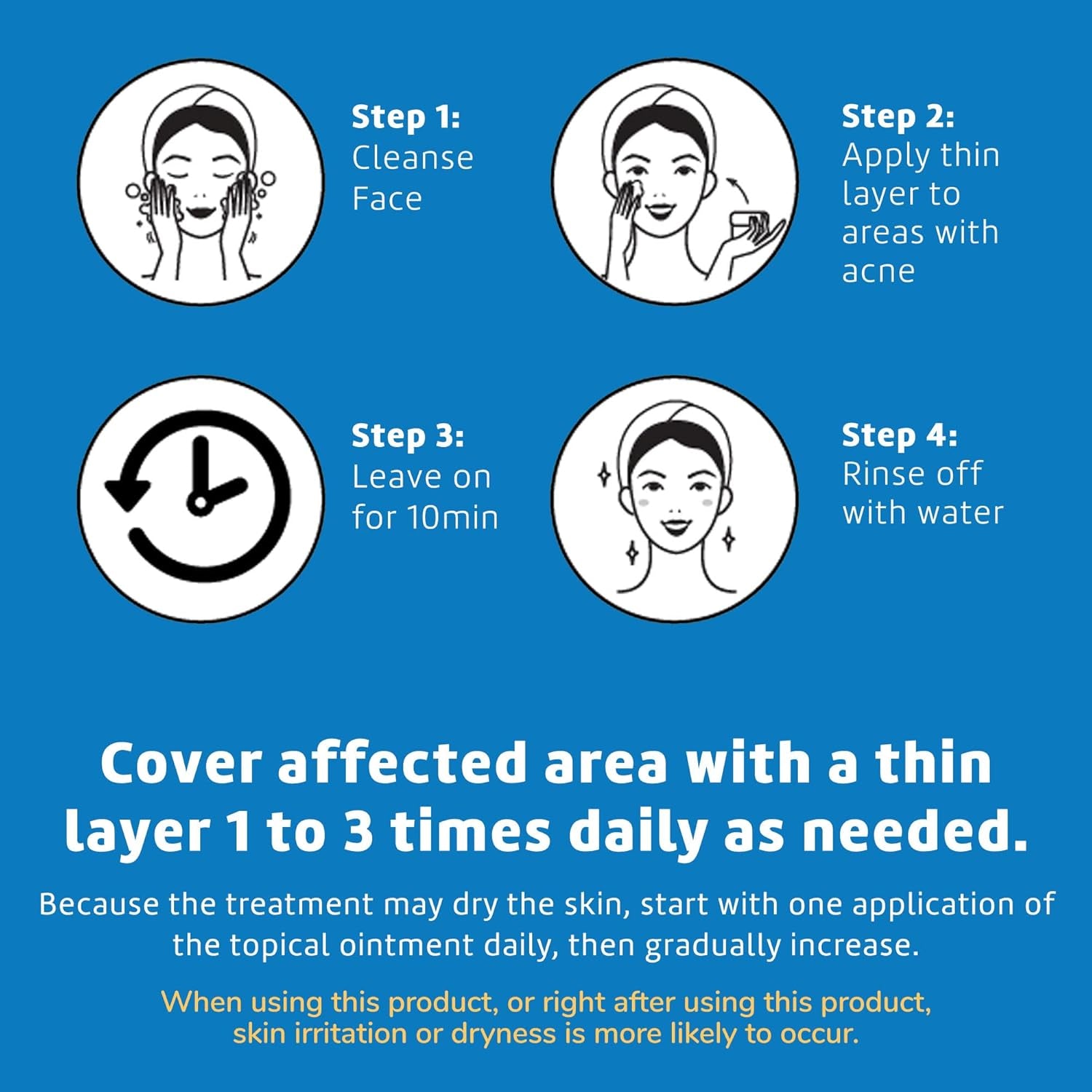 Sulfur Ointment - Cystic Acne Treatment for Face and Body - Daily 10 Min Spot Treatment Mask - Safe and Effective Game Changing Hormonal Acne Treatment That Clears up Pimples - 2.6 OZ