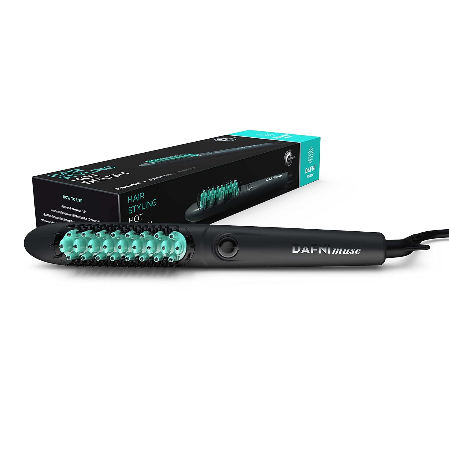 NEW Dafni Muse Hair Styling and Straightening Curling Hot Brush by Conair 365°F