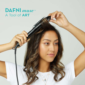 NEW Dafni Muse Hair Styling and Straightening Curling Hot Brush by Conair 365°F